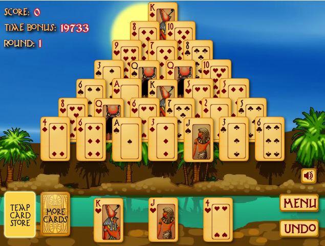 pyramid solitaire on facebook