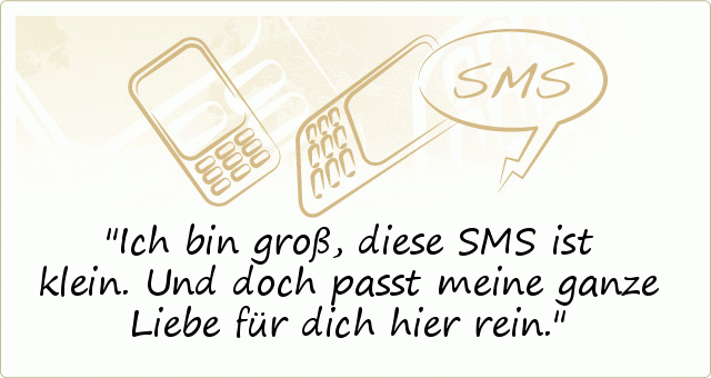 Lustige SMS Sprüche einer von 19 Sprüchen
