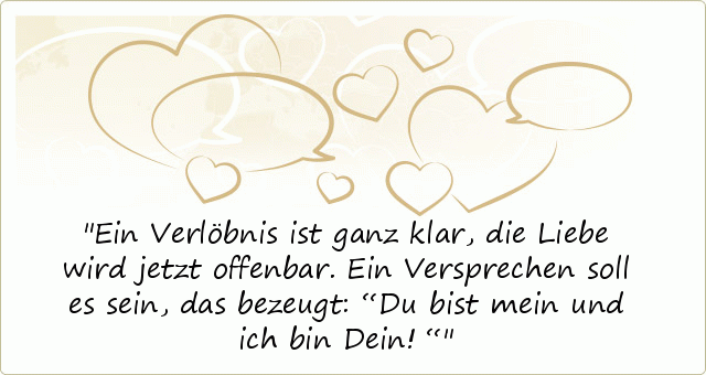 Verlobungssprüche einer von 20 Sprüchen