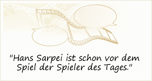 Hans Sarpei ist schon vor dem Spiel der Spieler des Tages. Hans Sarpei ist schon vor dem Spiel der Spieler des Tages.