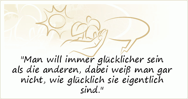 Glück Sprüche einer von 48 Sprüchen