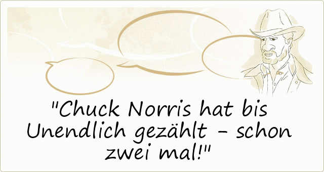 Chuck NorrisSprüche einer von 70 Sprüchen