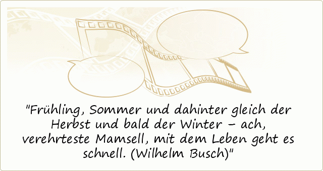 Wilhelm Busch Sprüche einer von 20 Sprüchen
