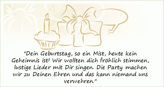 lustige geburtstagssprüche reden