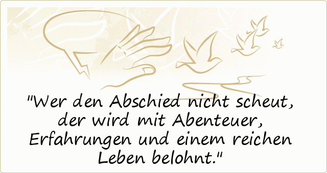 Abschiedssprüche einer von 56 Sprüchen