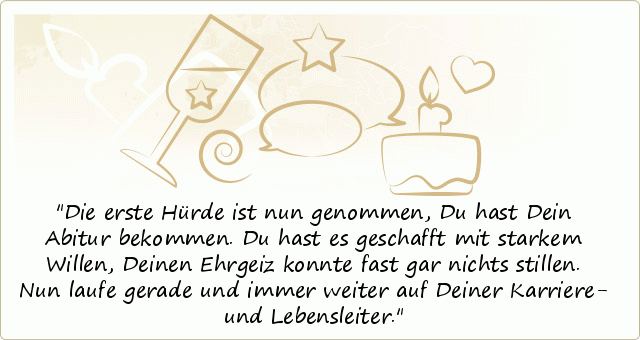 Abi Sprüche einer von 10 Sprüchen