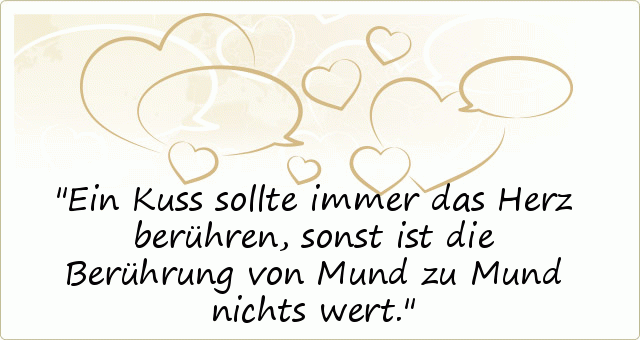 Kuss Sprüche einer von 13 Sprüchen