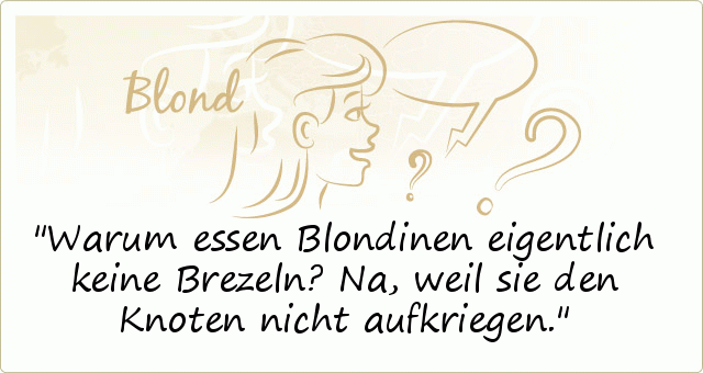 Blondinensprüche einer von 50 Sprüchen
