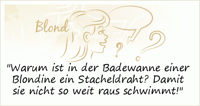 Blondinensprüche einer von 50 Sprüchen
