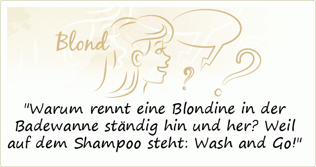 Blondinensprüche einer von 50 Sprüchen