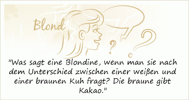 Blondinensprüche einer von 50 Sprüchen