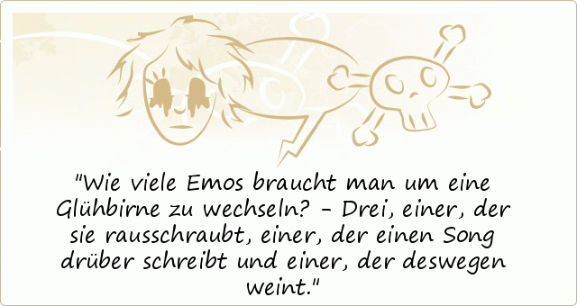 EmoSprüche einer von 24 Sprüchen