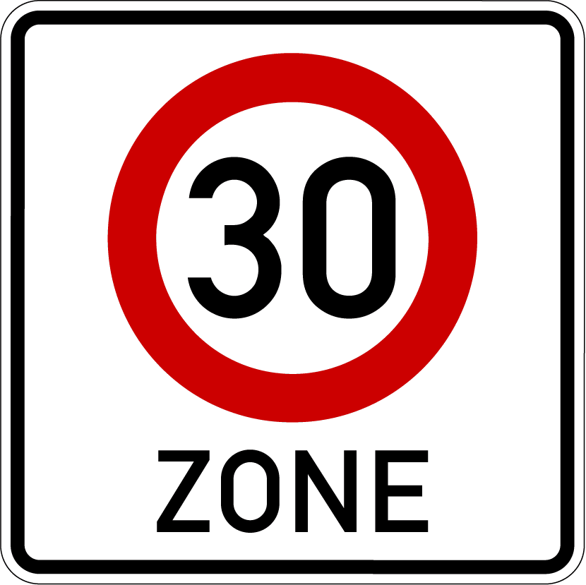 Zone 30 Vorschriftzeichen Nr 274 1 Verkehrszeichen