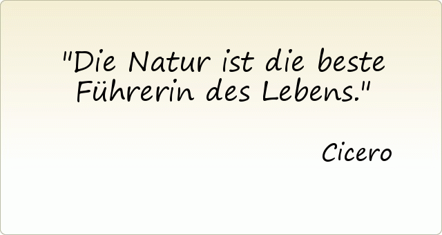 Die Natur ist die beste Führerin des Lebens. Die Natur ist die beste Führerin des Lebens.