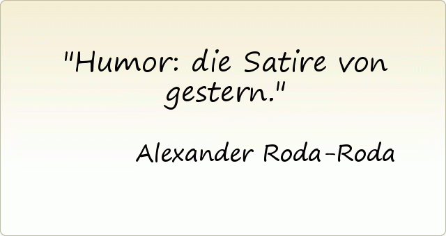 Humor: die Satire von gestern. Humor: die Satire von gestern.