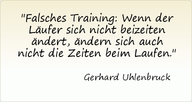 Falsches Training: Wenn der Läufer sich nicht beizeiten ändert, ändern sich auch nicht die Zeiten beim Laufen. Falsches Training: Wenn der Läufer sich nicht beizeiten ändert, ändern sich auch nicht die Zeiten beim Laufen.