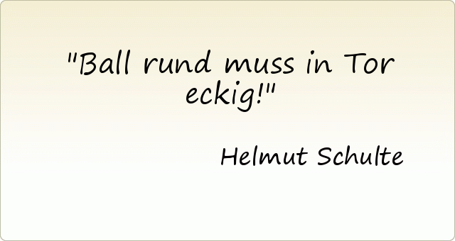 Ball rund muss in Tor eckig! Ball rund muss in Tor eckig!