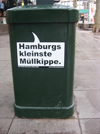 Hamburgs kleinste Müllkippe.